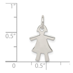 Sterling Silver Girl Charm QC4629