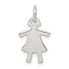 Sterling Silver Girl Charm QC4629