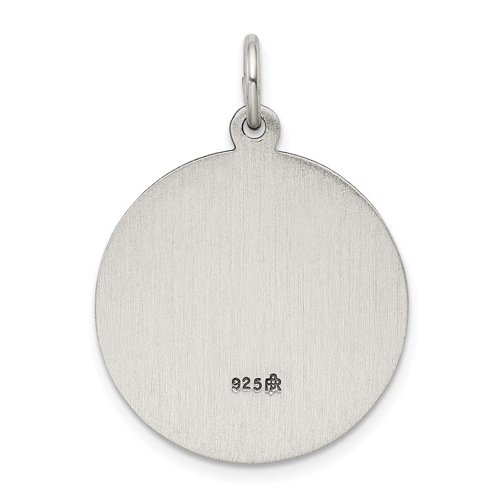 Sterling Silver Antiqued Saint Florian Medal QC466