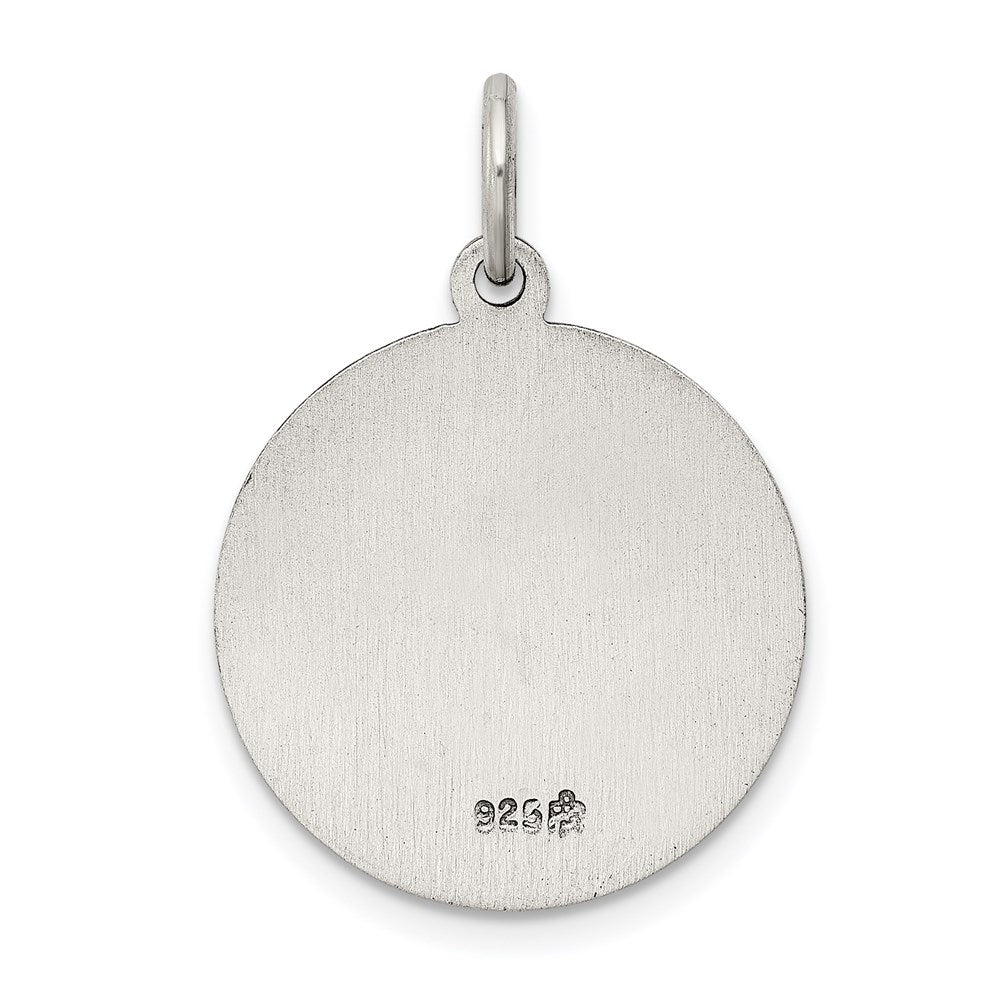 Sterling Silver Antiqued St. Jude Thaddeus Medal QC470