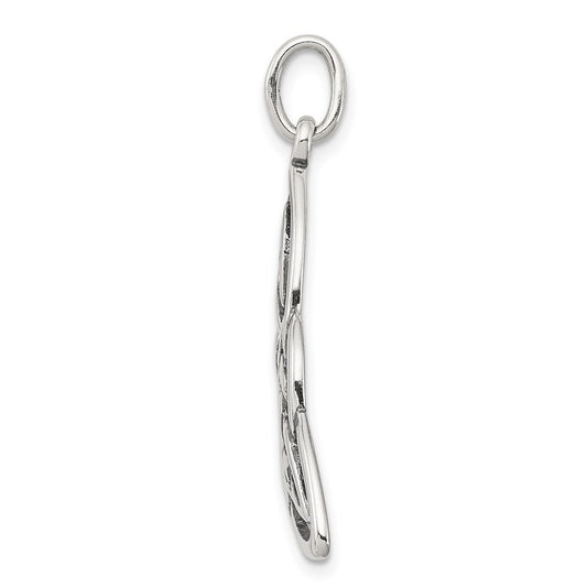 Sterling Silver Antiqued Celtic Charm QC4707