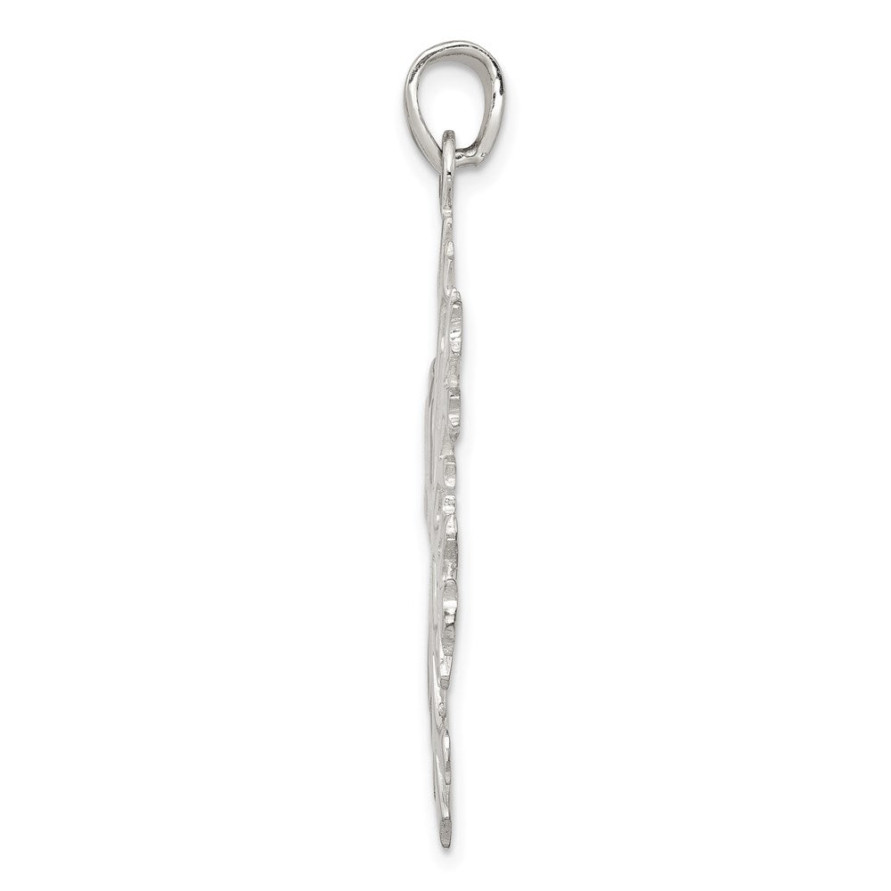 Sterling Silver Snowflake Pendant QC4754