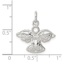 Sterling Silver Filigree Angel Charm QC4755