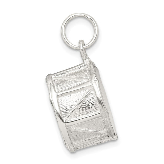Sterling Silver Drum Charm QC4778