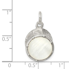 Sterling Silver Drum Charm QC4778