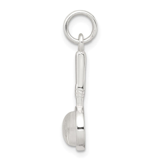 Sterling Silver Rhodium-plated Magnifying Glass Charm QC4786