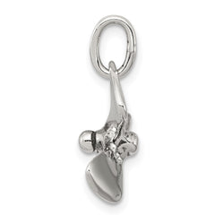 Sterling Silver 3D Antiqued Boat Propeller Charm QC4978