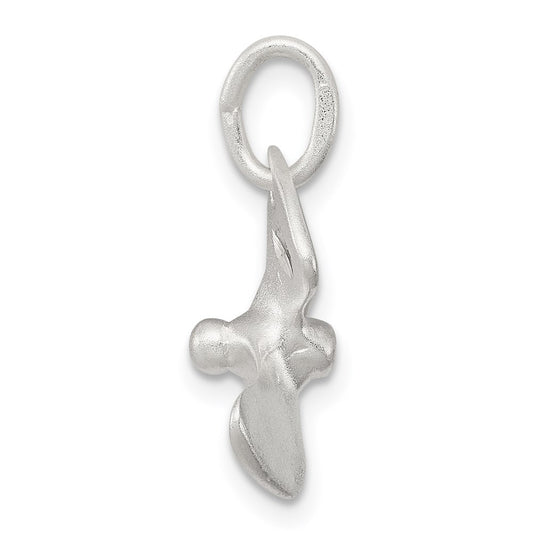 Sterling Silver 3D D/C Boat Propeller Charm QC4979