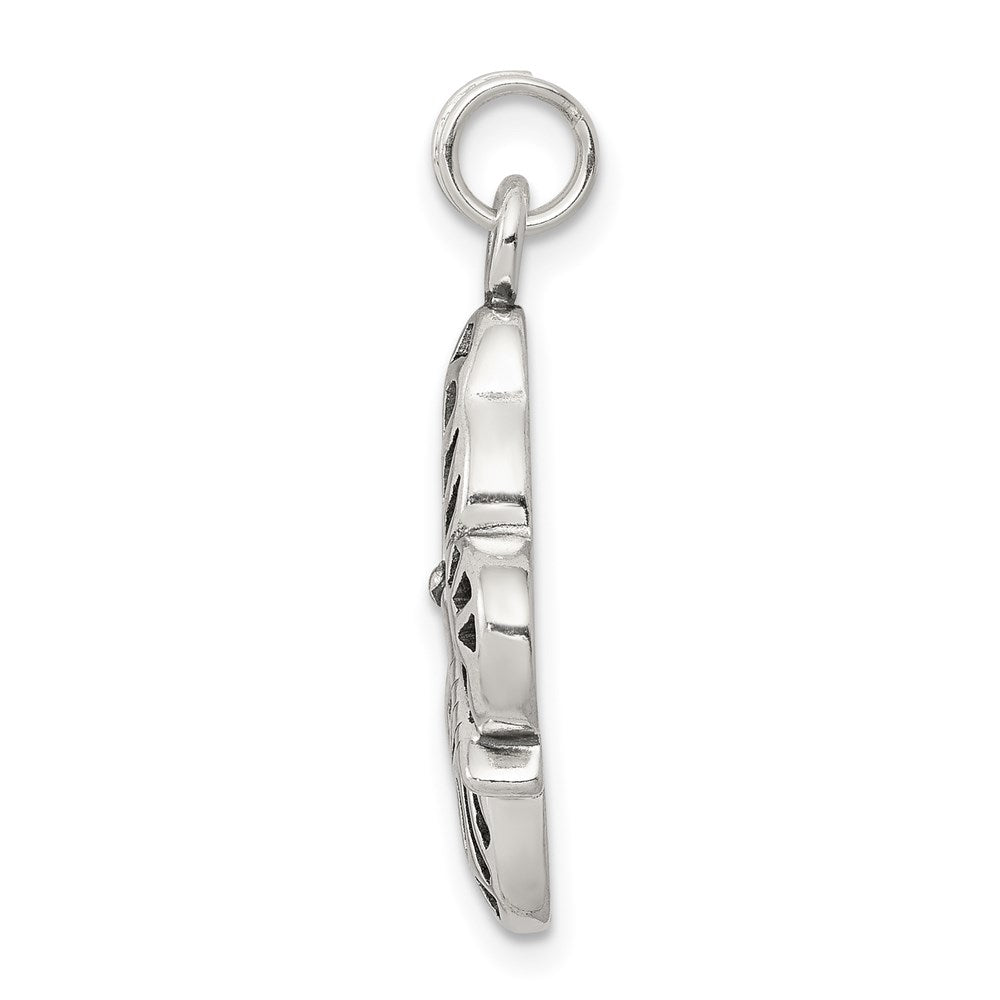 Sterling Silver Antique Butterfly Charm QC4997