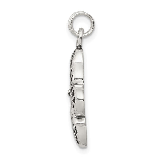 Sterling Silver Antique Butterfly Charm QC4997