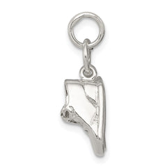 Sterling Silver Baby Shoes Charm QC5