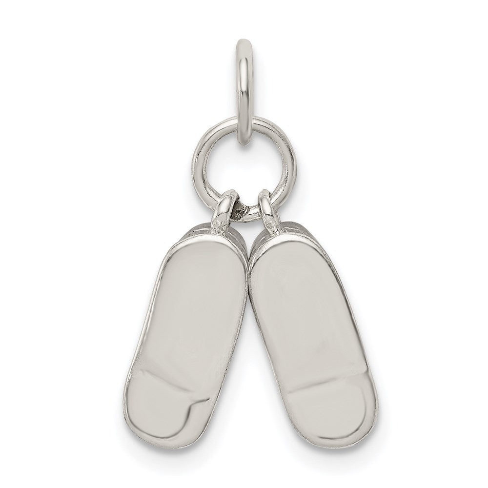 Sterling Silver Baby Shoes Charm QC5