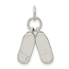 Sterling Silver Baby Shoes Charm QC5