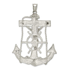 Sterling Silver Mariner Cross Pendant QC500