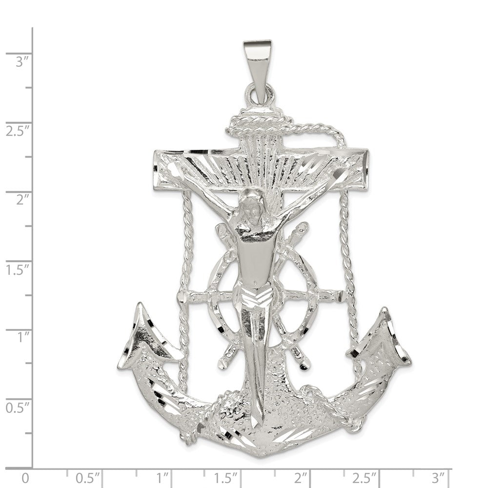 Sterling Silver Mariner Cross Pendant QC500
