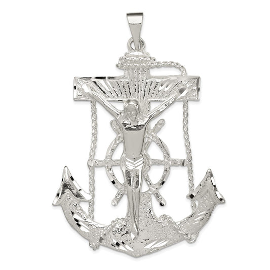 Sterling Silver Mariner Cross Pendant QC500