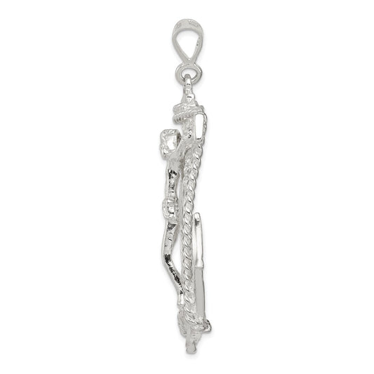 Sterling Silver Mariner Cross Pendant QC501
