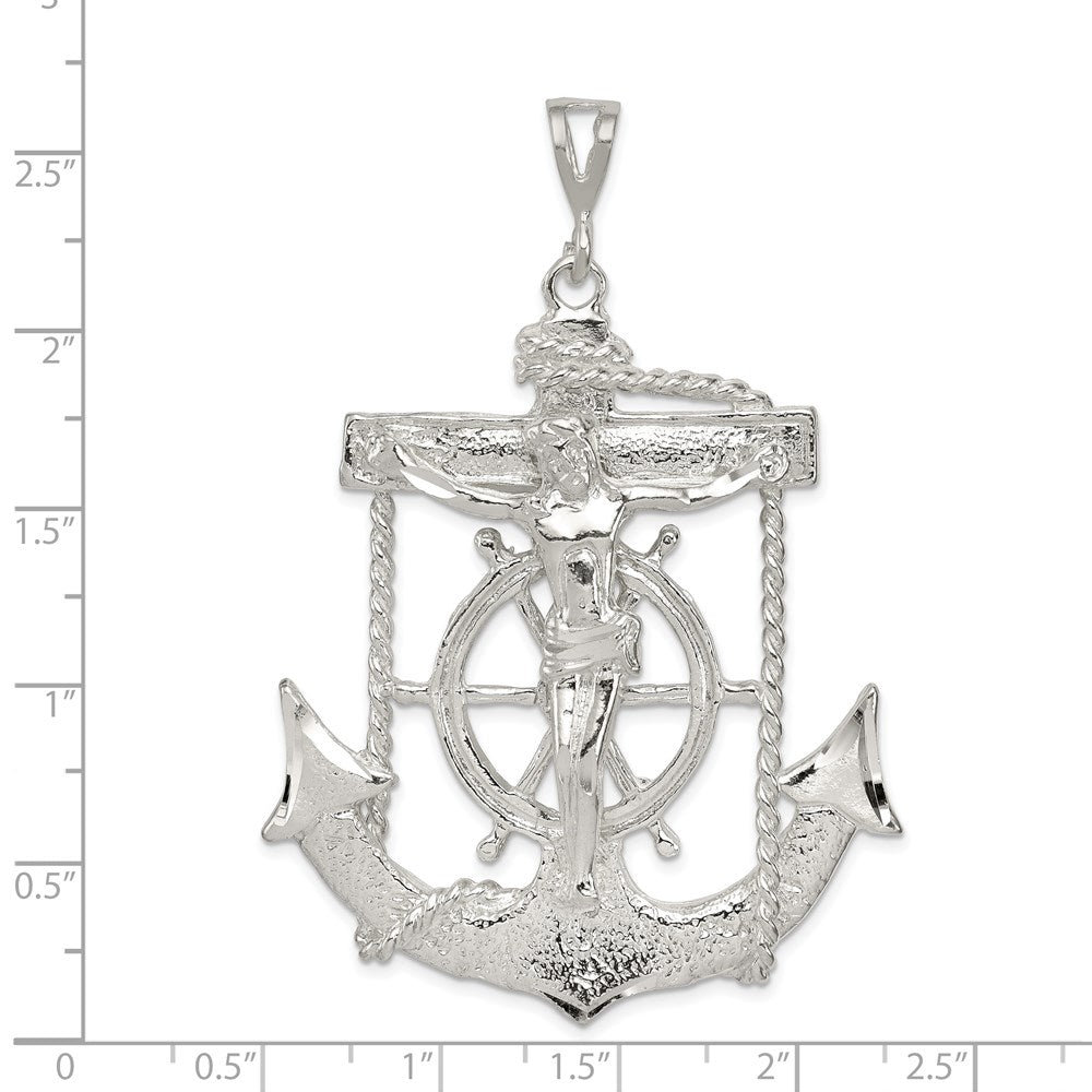 Sterling Silver Mariner Cross Pendant QC501