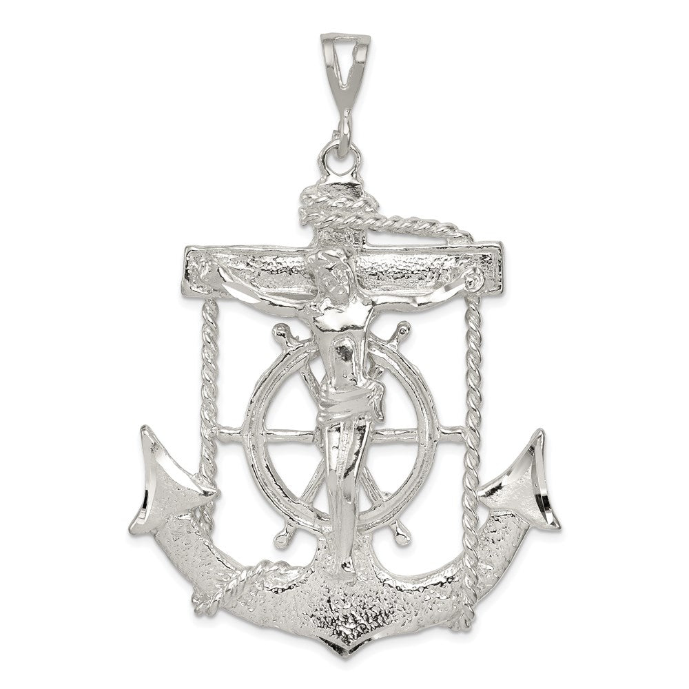 Sterling Silver Mariner Cross Pendant QC501