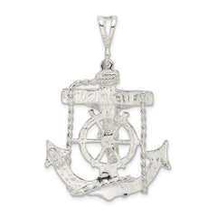 Sterling Silver Mariner Cross Pendant QC502