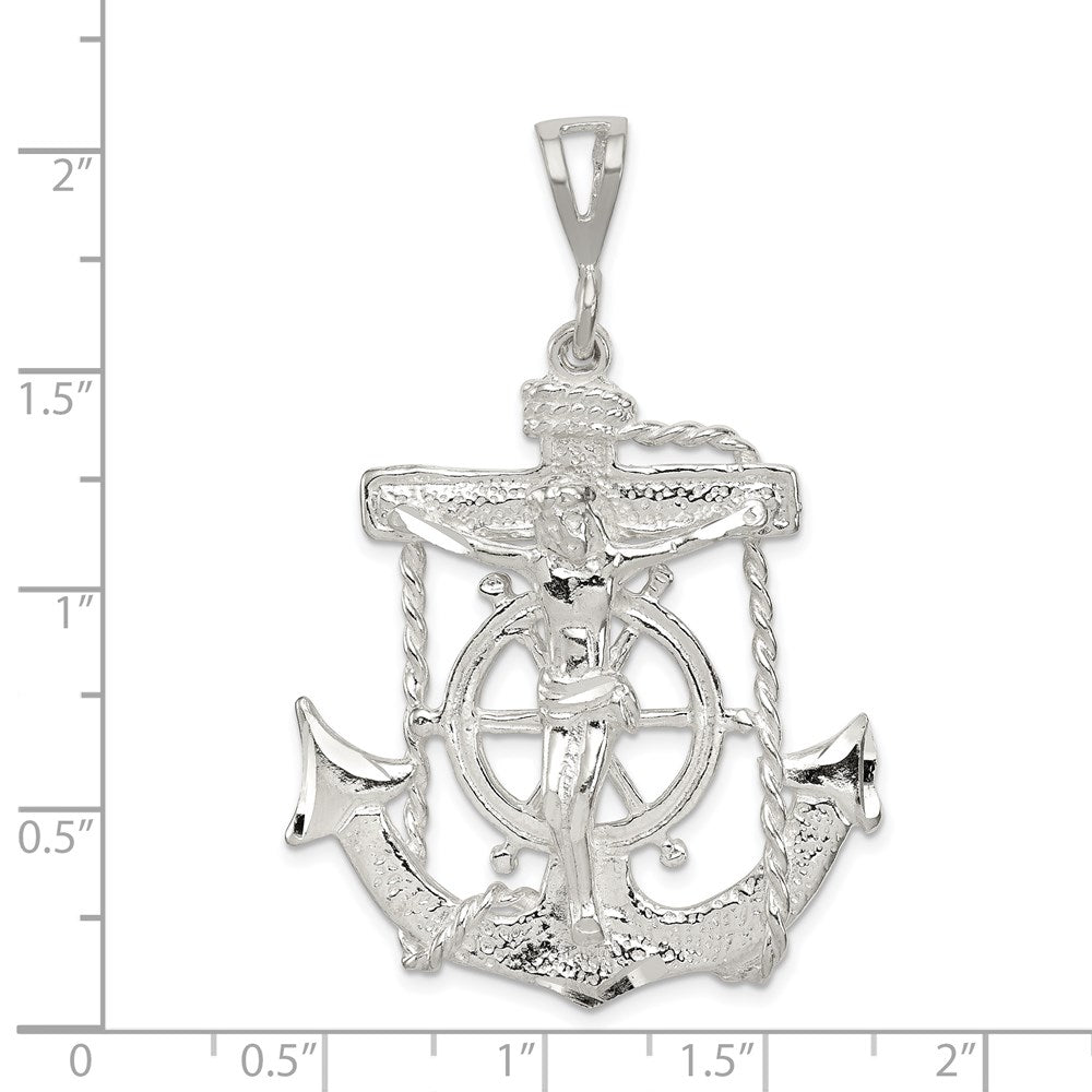 Sterling Silver Mariner Cross Pendant QC502