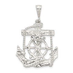 Sterling Silver Mariner Cross Pendant QC503