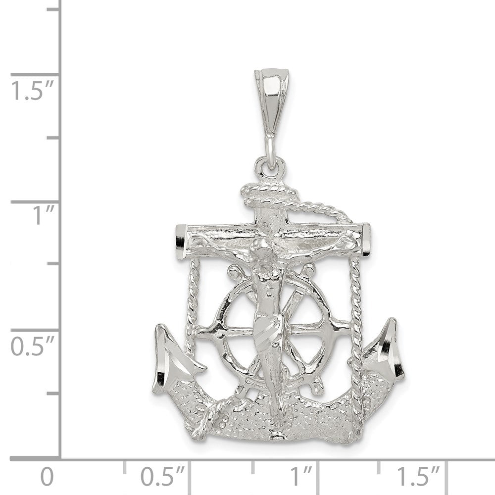 Sterling Silver Mariner Cross Pendant QC503