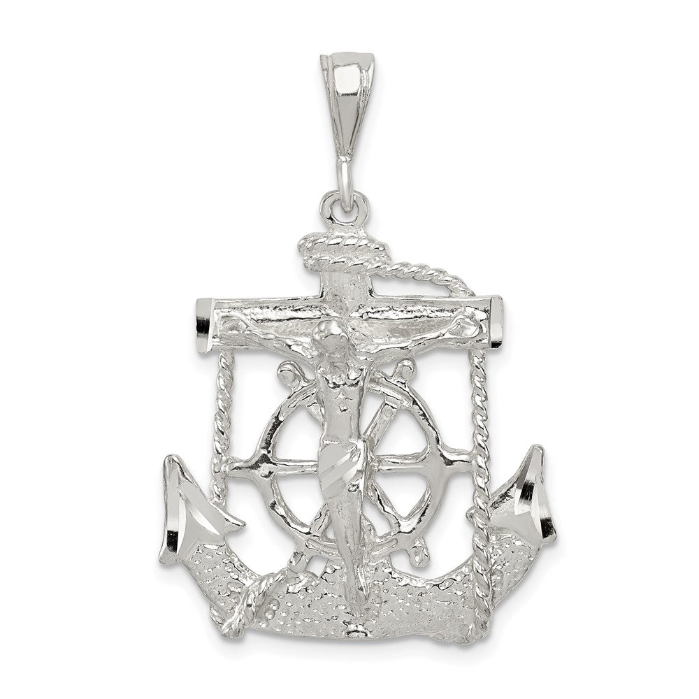 Sterling Silver Mariner Cross Pendant QC503