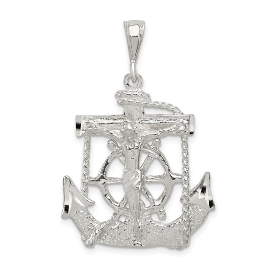 Sterling Silver Mariner Cross Pendant QC503