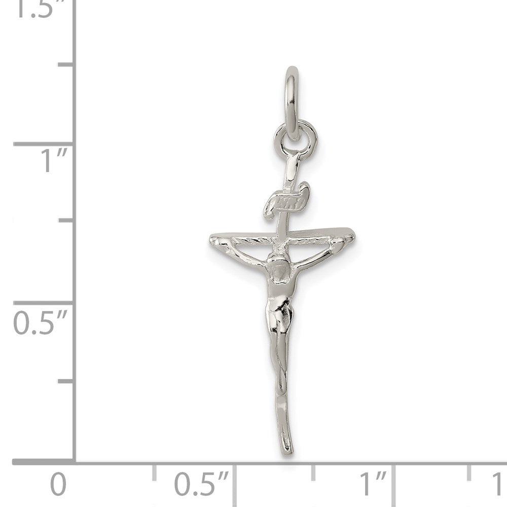 Sterling Silver INRI Crucifix Pendant QC508