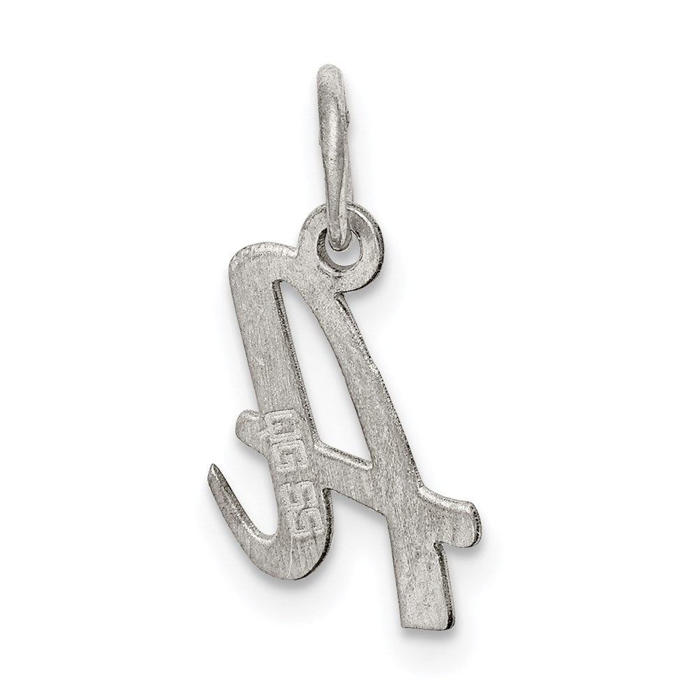 Sterling Silver Rhodium-plated Script Letter Z Initial Charm QC5080A