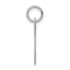 Sterling Silver Rhodium-plated Script Letter T Initial Charm QC5082T