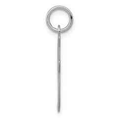 Sterling Silver Rhodium-plated Script Letter I Initial Charm QC5084I