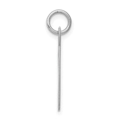 Sterling Silver Rhodium-plated Script Letter T Initial Charm QC5084T