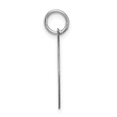 Sterling Silver Rhodium-plated Fancy Script Letter I Initial Charm QC5088I