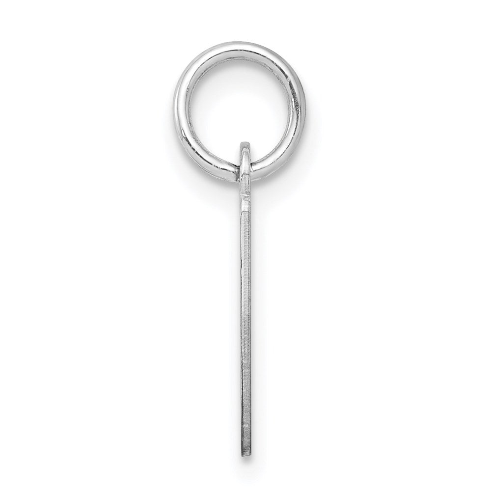 Sterling Silver Rhodium-plated Letter I Initial Charm QC5092I
