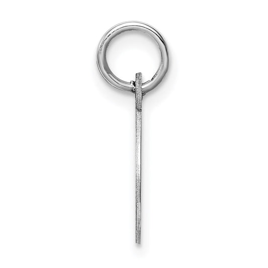 Sterling Silver Rhodium-plated Letter O Initial Charm QC5092O