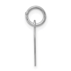 Sterling Silver Rhodium-plated Letter P Initial Charm QC5092P