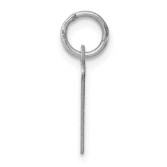 Sterling Silver Rhodium-plated Letter T Initial Charm QC5092T