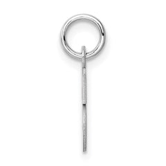 Sterling Silver Rhodium-plated Block Letter S Initial Charm QC5093S