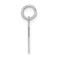 Sterling Silver Rhodium-plated Block Letter X Initial Charm QC5093X