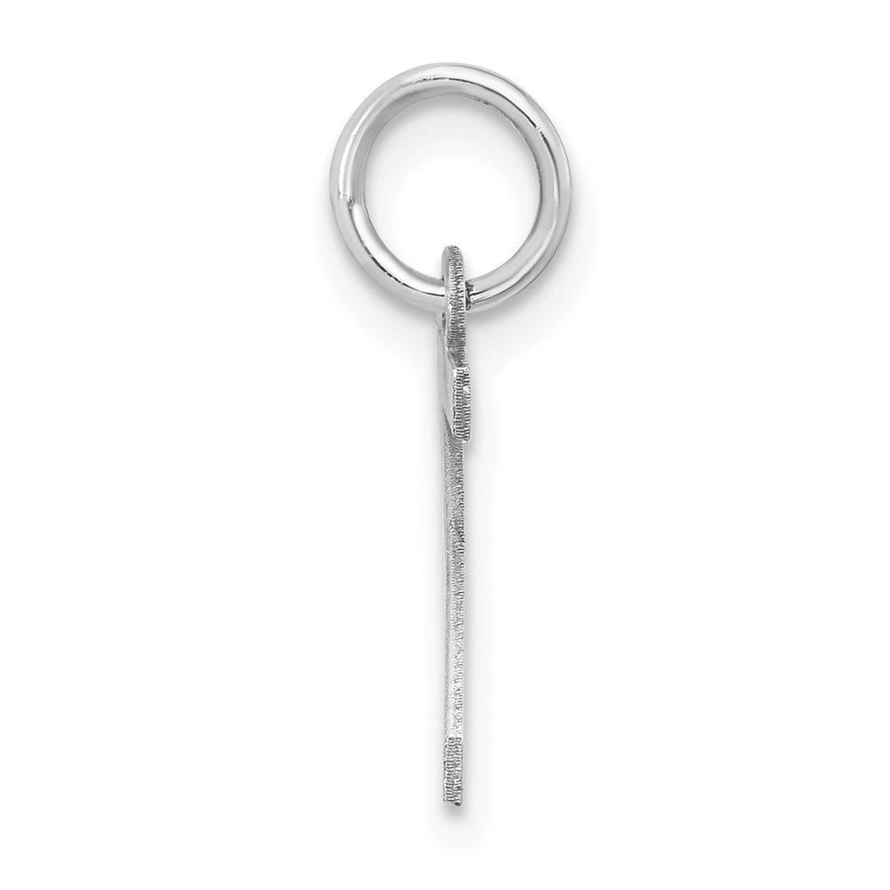 Sterling Silver Rhodium-plated Block Letter Z Initial Charm QC5093Z