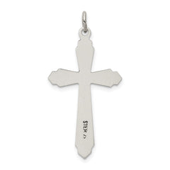 Sterling Silver Satin Cross Pendant QC5239