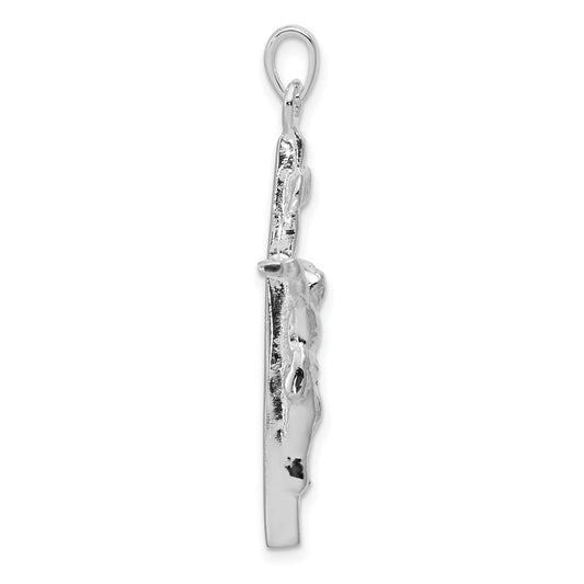 Sterling Silver INRI Crucifix Pendant QC524