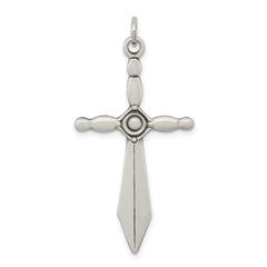 Sterling Silver Sword Cross Pendant QC5243