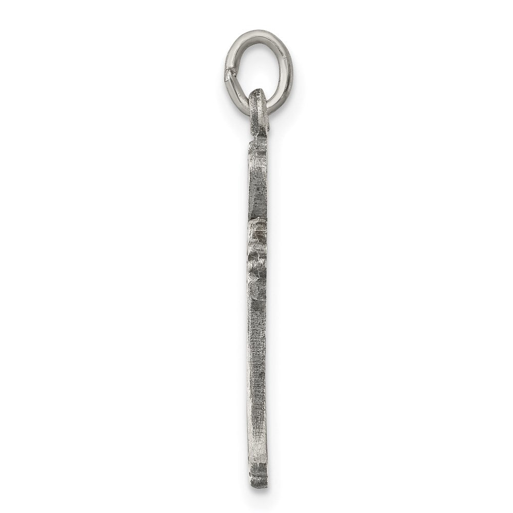 Sterling Silver Antiqued Cross Charm QC5248