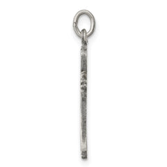 Sterling Silver Antiqued Cross Charm QC5248