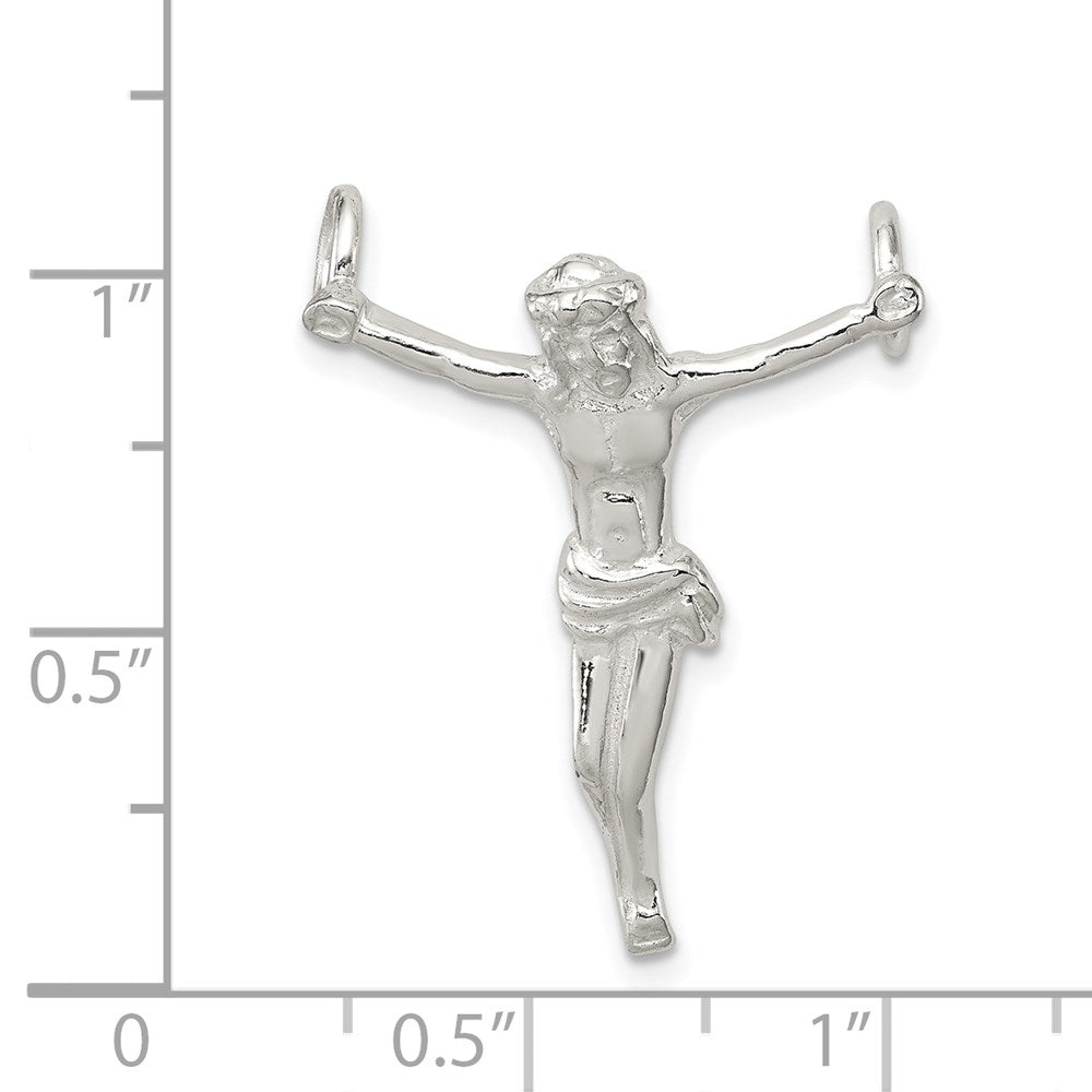 Sterling Silver Corpus (Crucified Christ) Pendant QC530