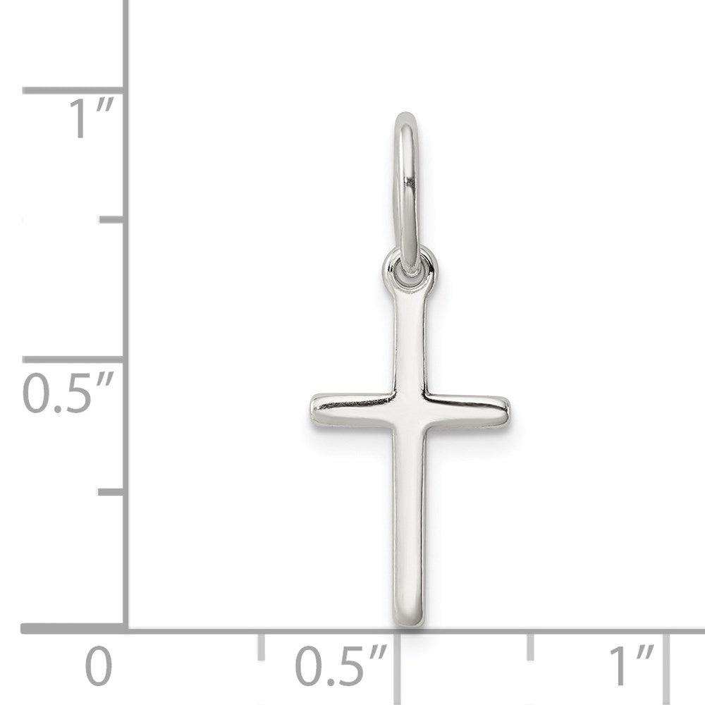 Sterling Silver Polished Latin Cross Charm QC5381