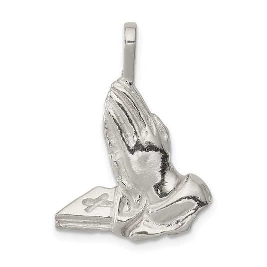 Sterling Silver Praying Hands Charm QC539
